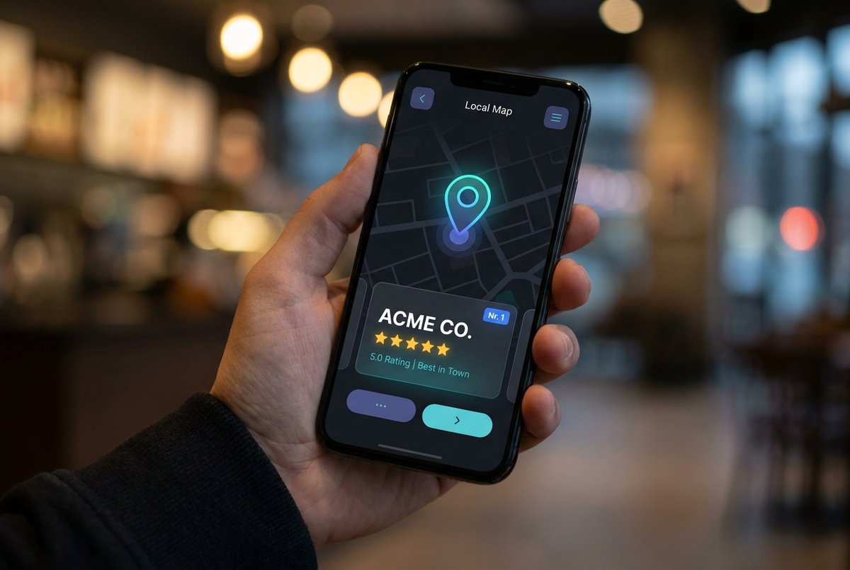 Lokaler Betrieb auf Platz 1 bei Google – mit Top-Bewertungen gefunden werden